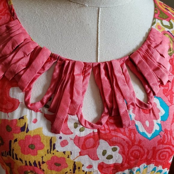 J.Crew Boho Cotton T-Shirt Ribbon, Floral sz 6 - Picture 11 of 11